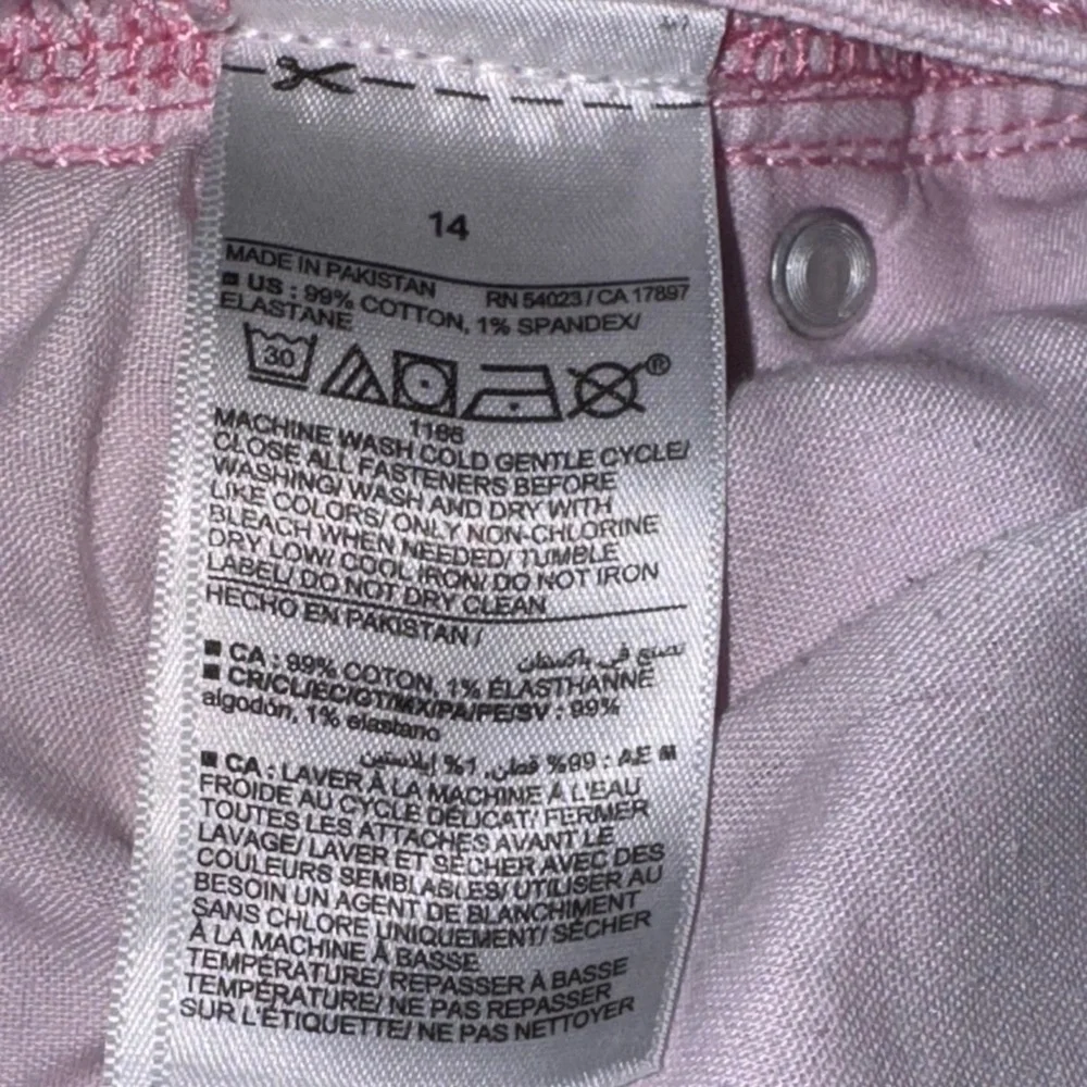 Old Navy Pink Distressed Jean Shorts Relaxed Fit
